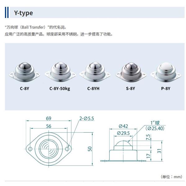 FREEBEAR福力百亞萬向球無塵室規(guī)格S-5HK-POM-CR