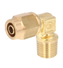 PISCO碧爍科壓合彎頭黃銅管接頭 NKL1290-03